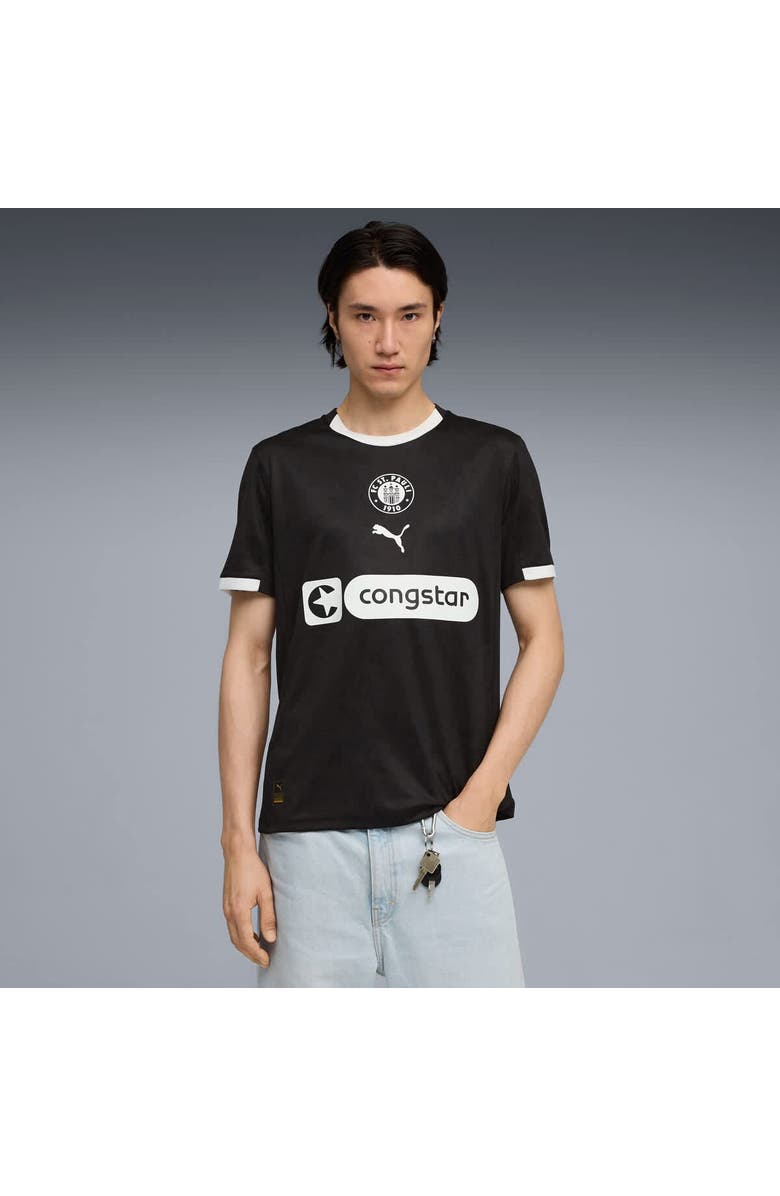 PUMA Men's Puma Black St. Pauli 2025/26 Replica Jersey, Alternate, color, Black