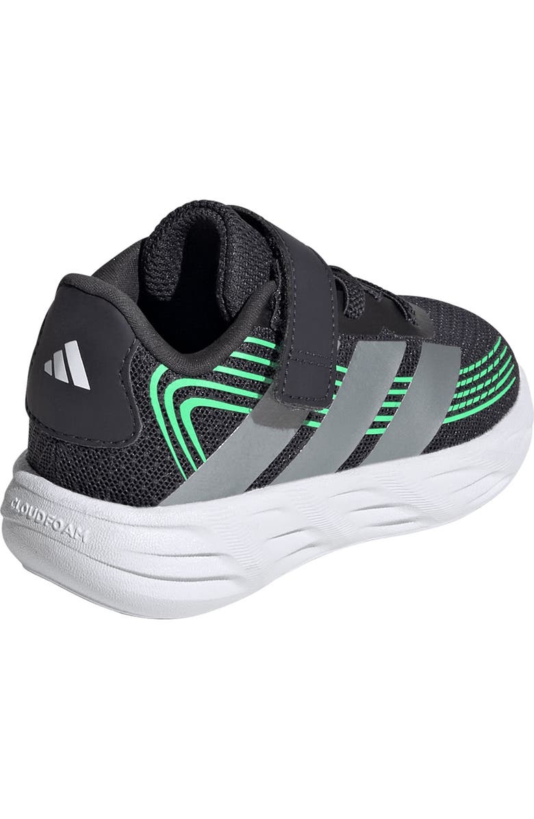 adidas Kids' Galaxy 8 EL Sneaker, Alternate, color, Grey/ Tech Grey/ Green