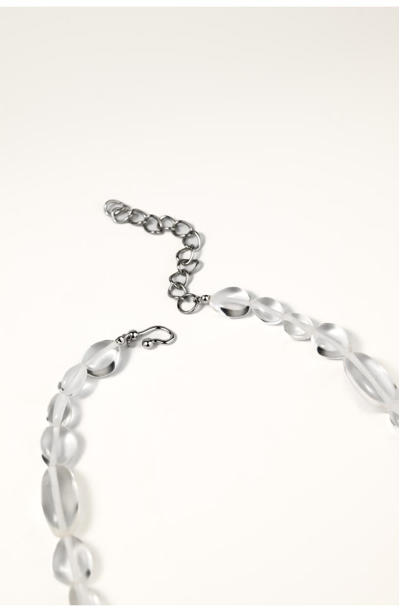 Zynnia Collective See Through Pebble Necklace, Alternate, color, Silver