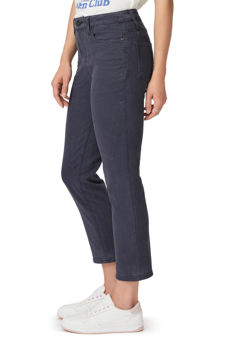 PAIGE Cindy High Waist Crop Slim Straight Leg Jeans, Alternate, color, Vintage Navy Haze