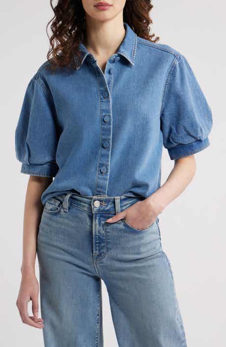The Billow Sleeve Denim Shirt