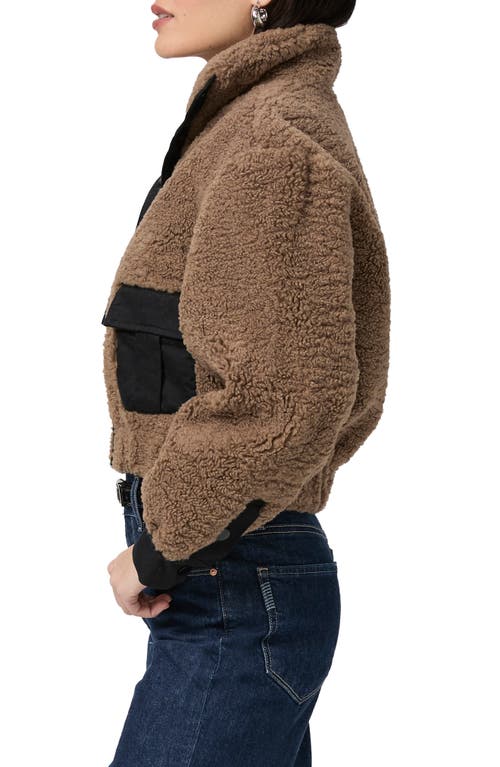 PAIGE PAIGE LOCKLIN FAUX SHEARLING JACKET