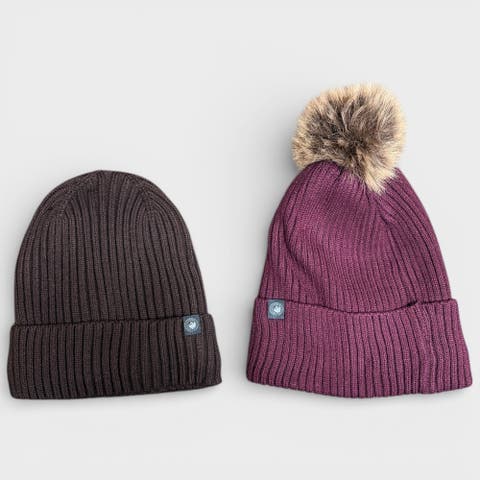 2-Pack Thermal Plush Lined Beanies
