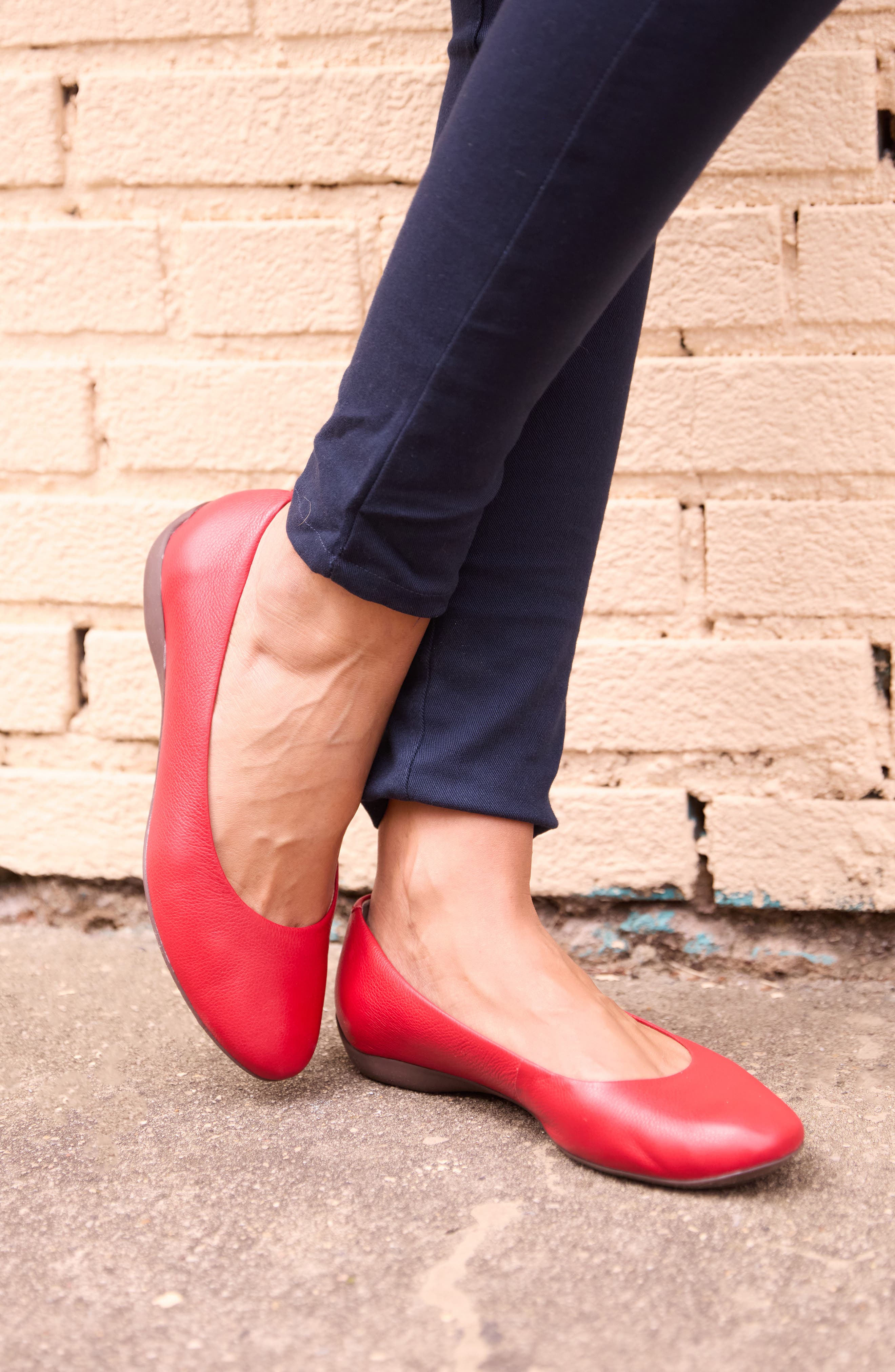 Madison Leather Flat, Alternate, color, CAMPARI PATENT