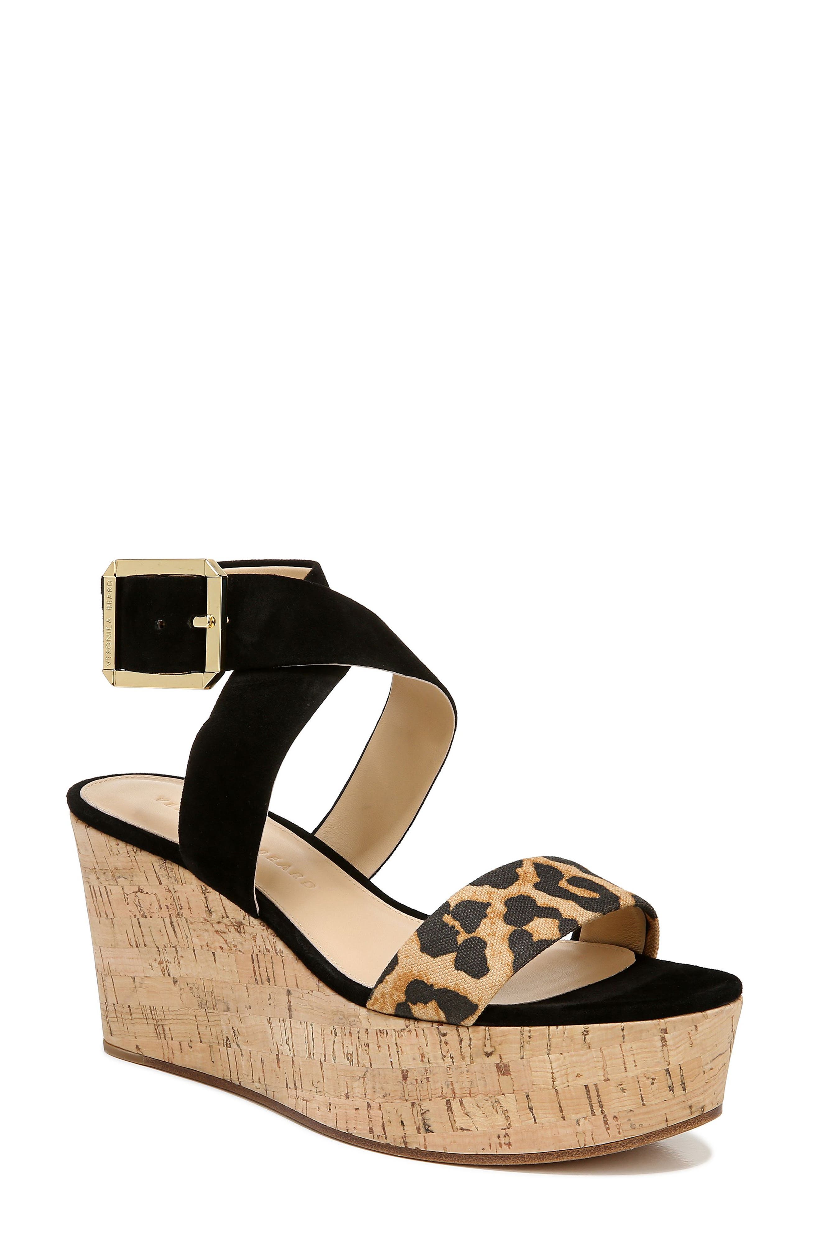 Veronica Beard Hurley Platform Wedge Sandal, Main, color, 