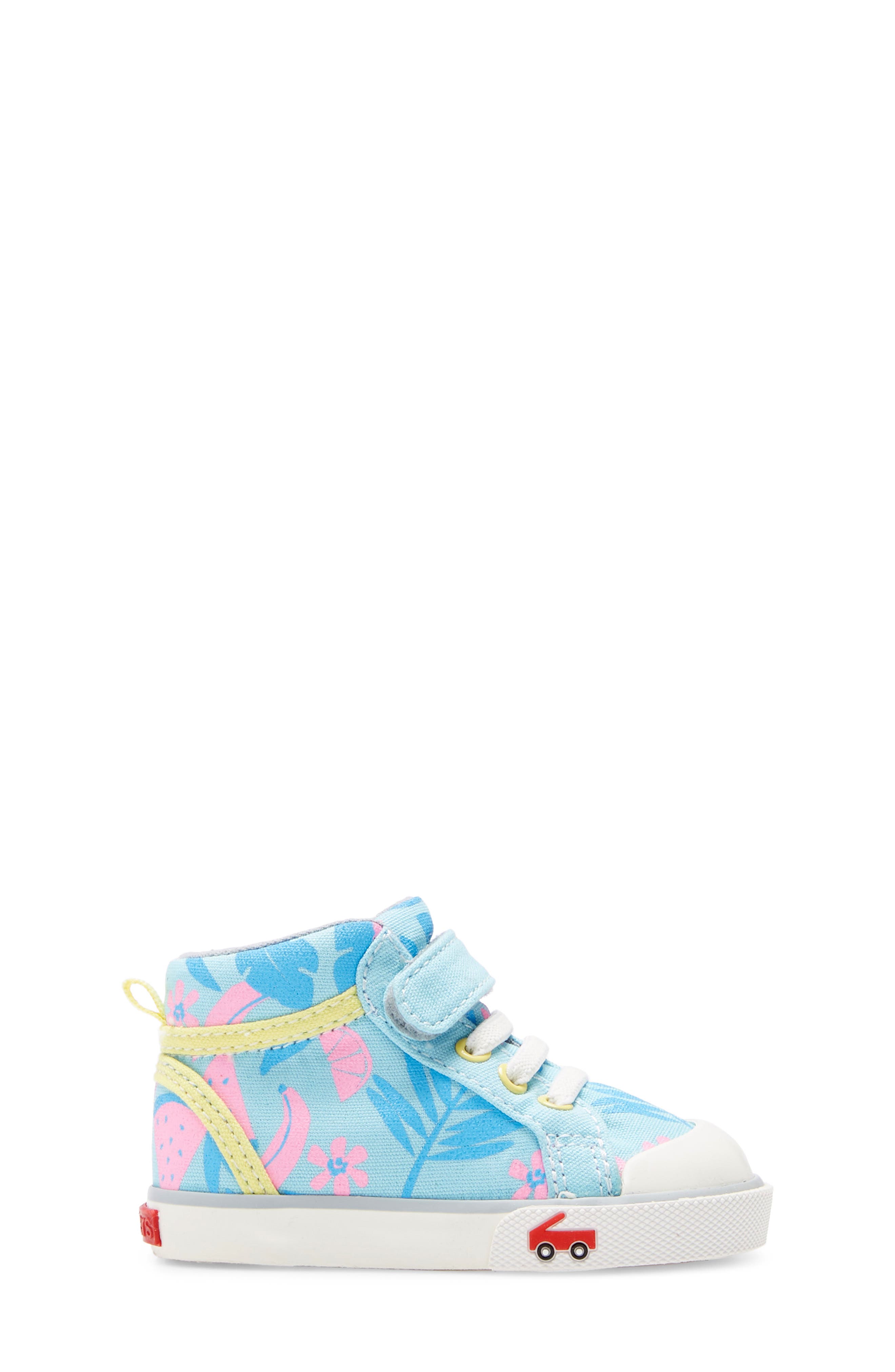 Peyton Sequin Mid Top Sneaker, Alternate, color, LIGHT BLUE TROPICAL