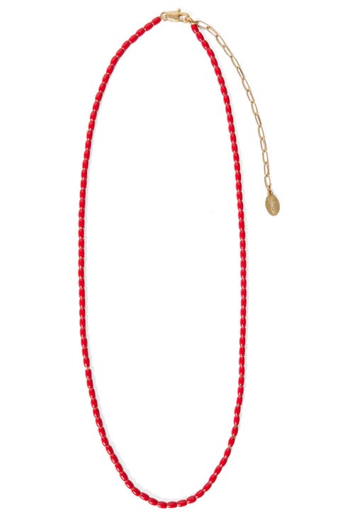 Enamel Bead Necklace