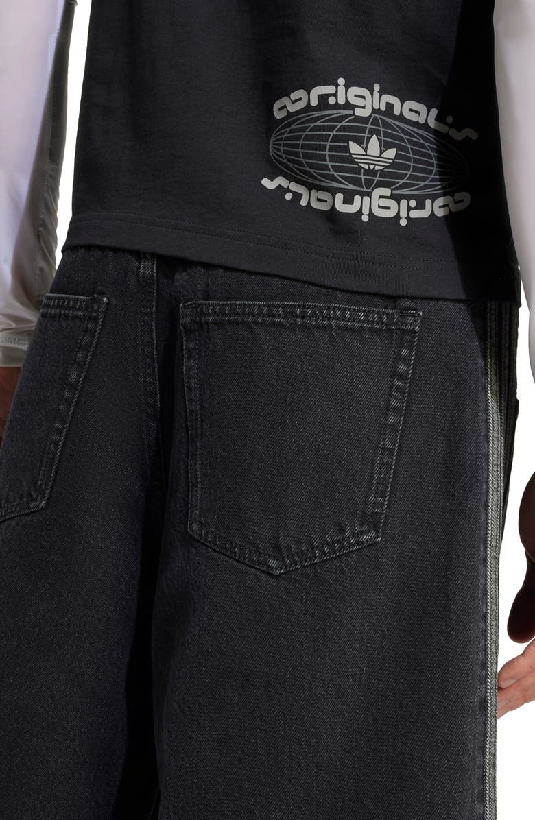 adidas Originals Adicolor Firebird Denim Shorts, Alternate, color,