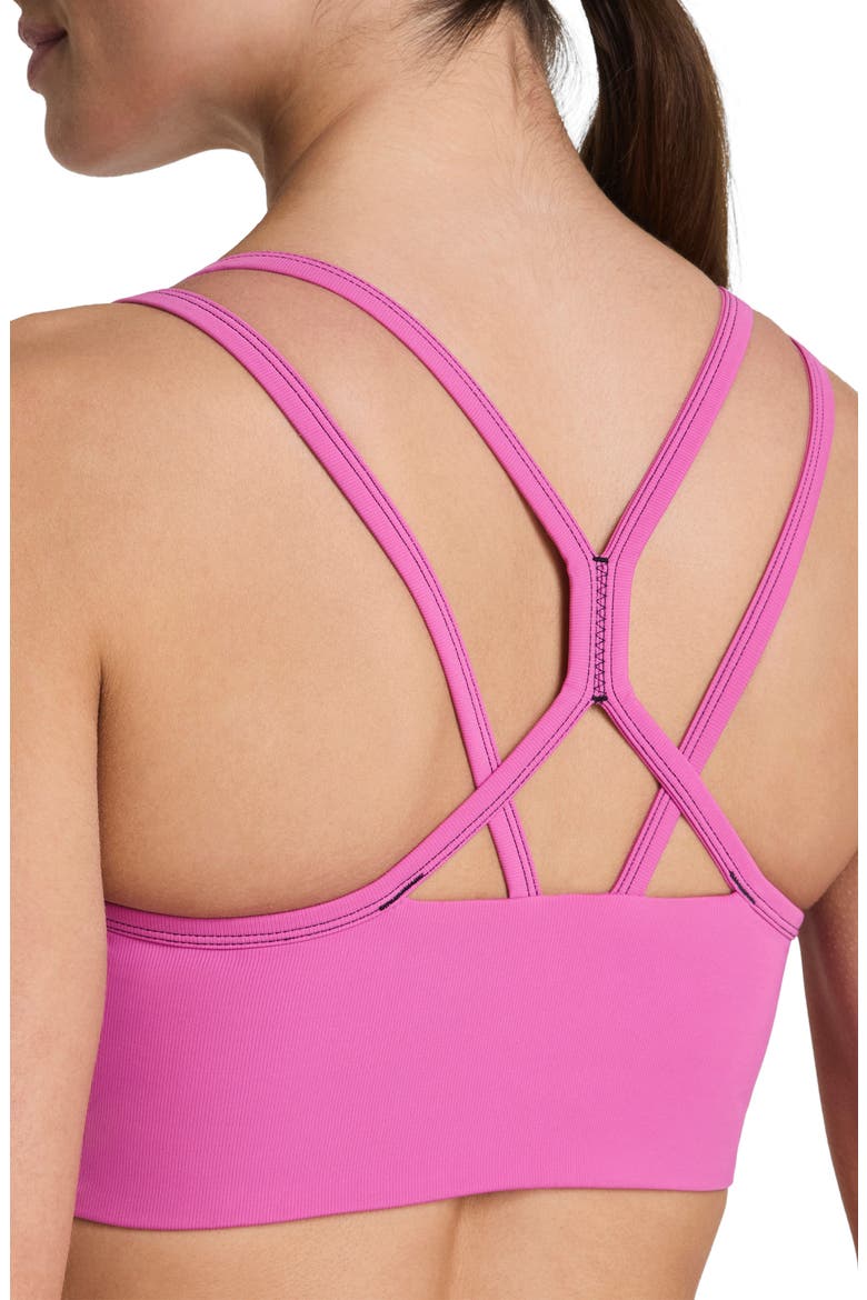Keep Chill Faux Layer Sports Bra, Alternate, color, AURORA