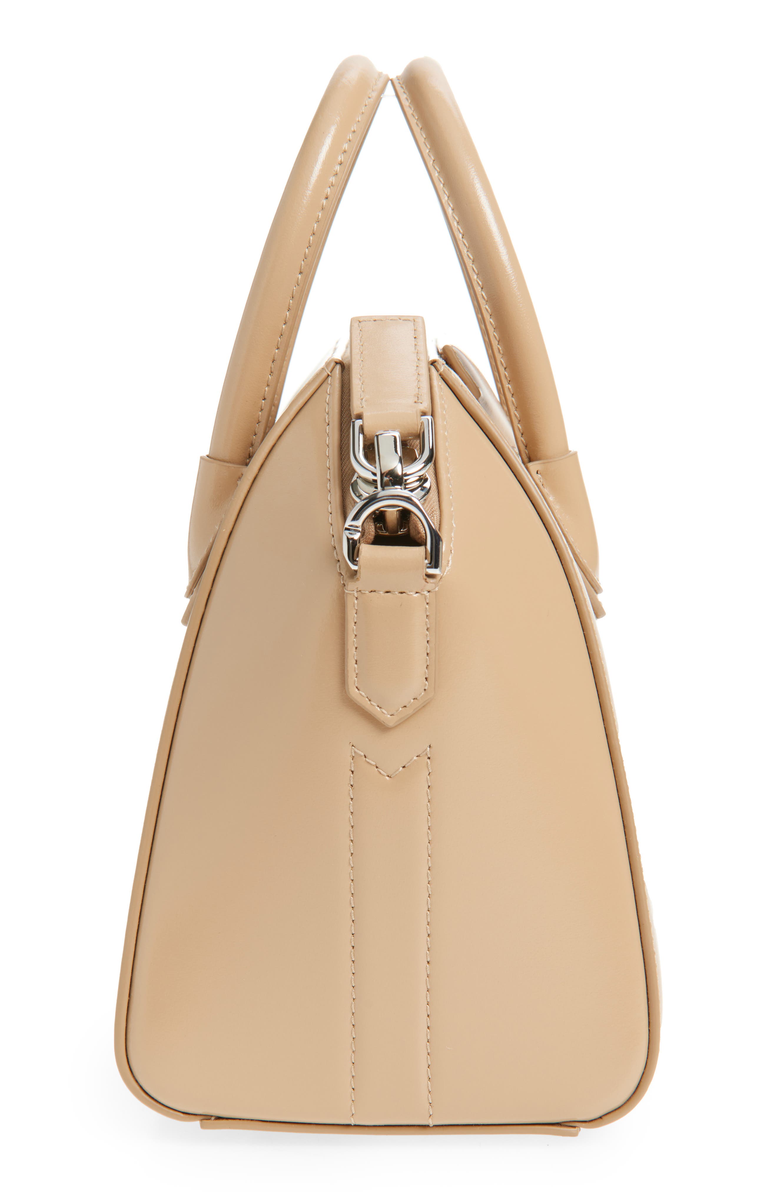Mini Antigona Leather Satchel, Alternate, color, SAND