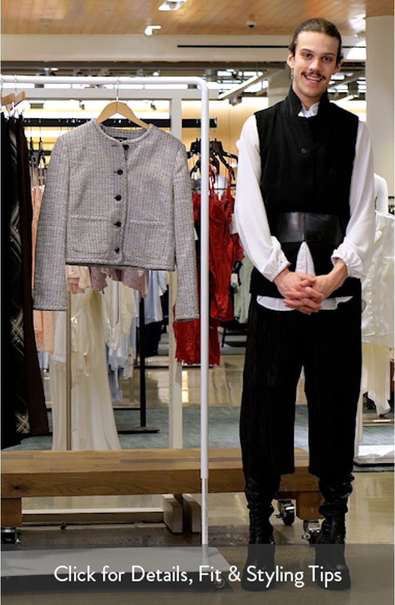 Stripe Crop Jacket, sales video thumbnail