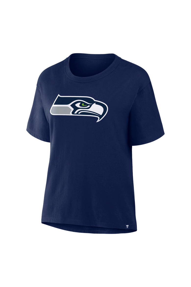 Women's Fanatics College Navy Seattle Seahawks Essential Legacy T-Shirt, Alternate, color, College Navy