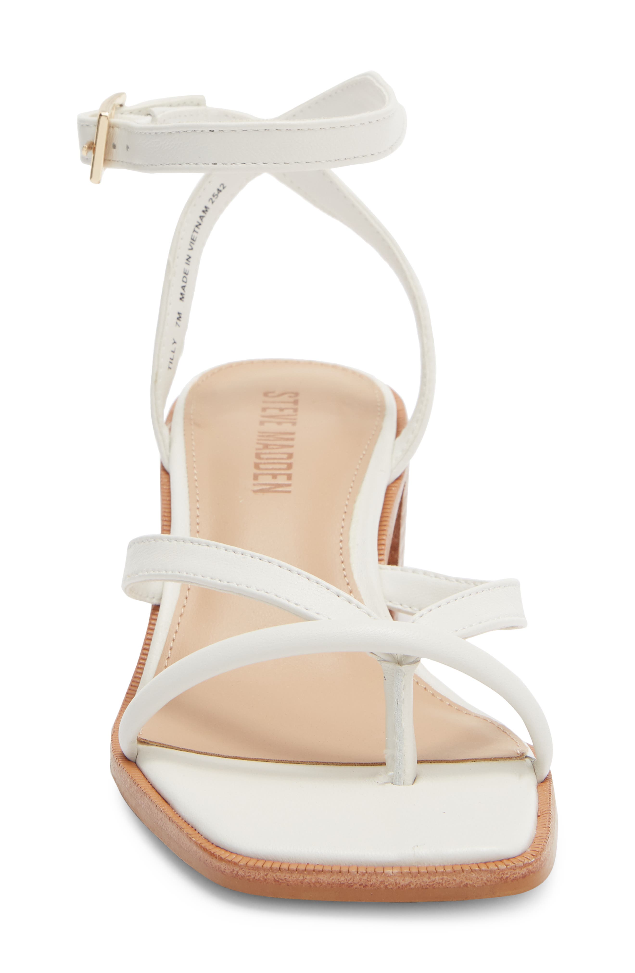 Tilly Block Heel Sandal, Alternate, color, WHITE LEATHER