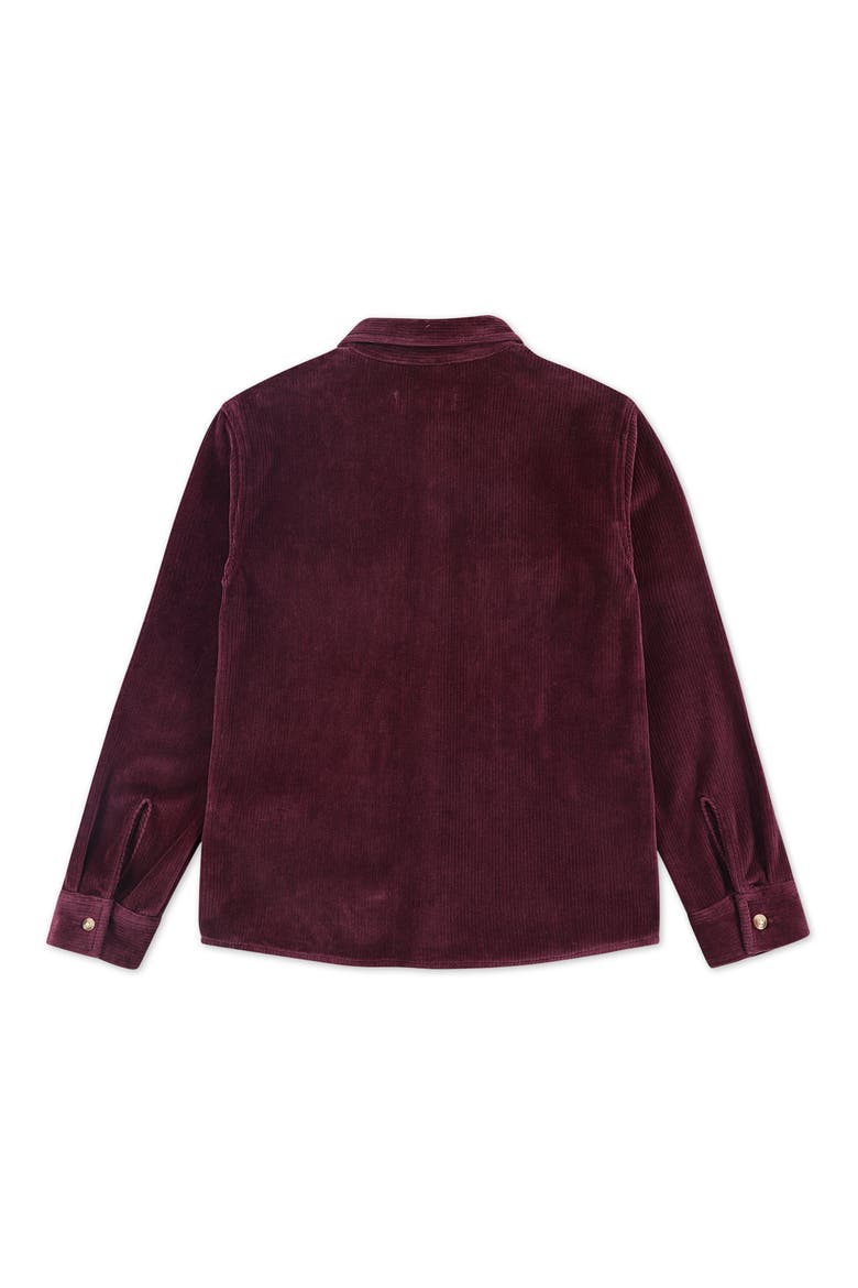Kids' Corduroy Button-Up Shirt, Alternate, color, FIG