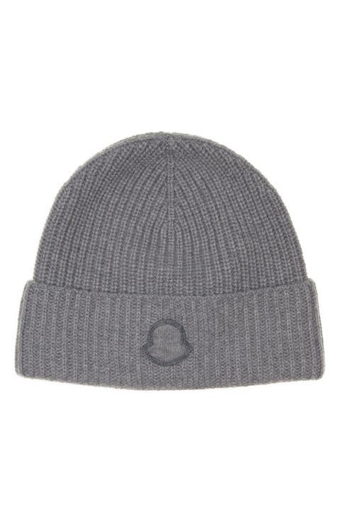 chiiiibag チーバッグ Knit Beanie gray Rib knit wool hat in grey | GUCCI® US