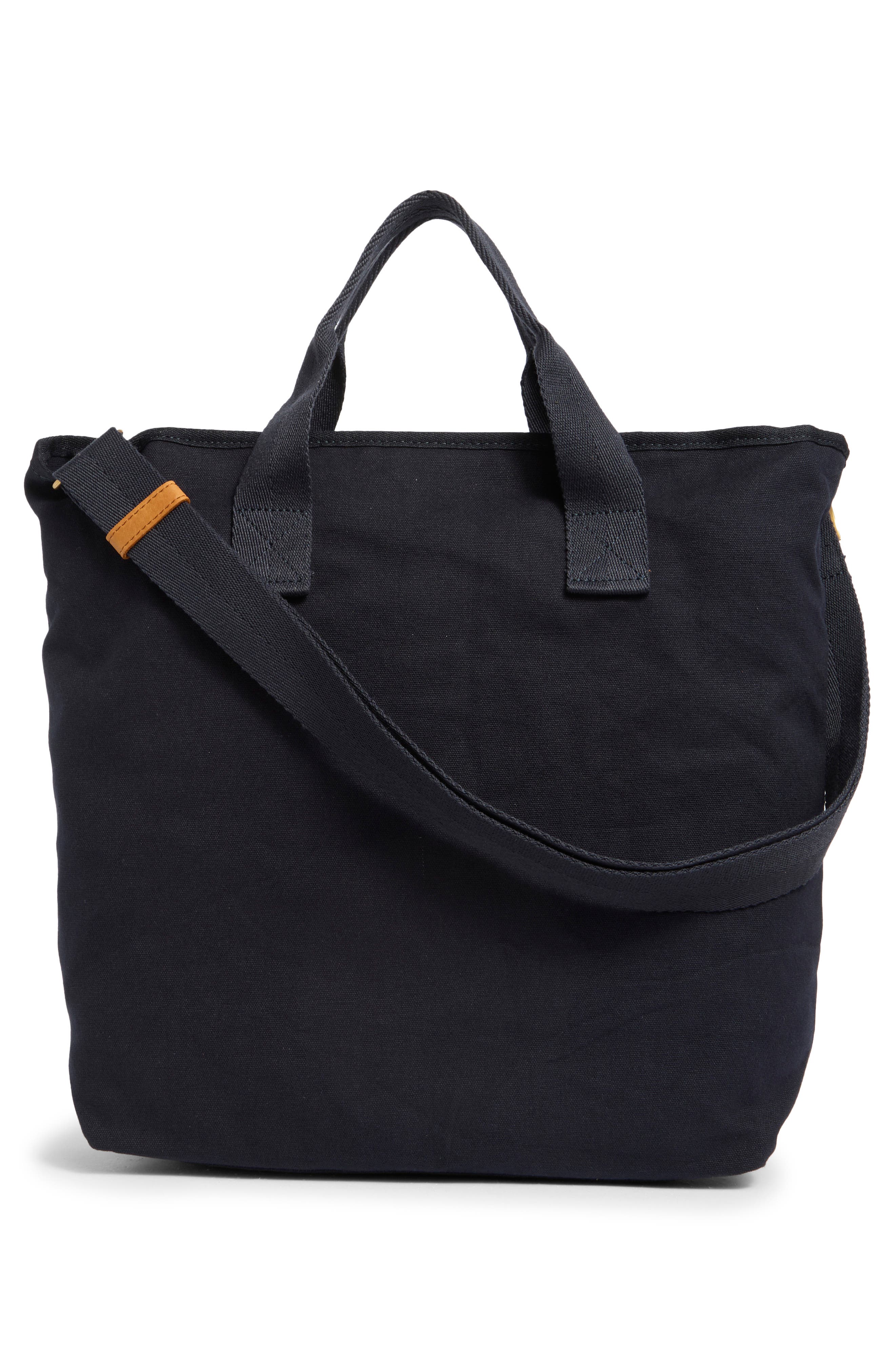 New Amsterdam Leatherworks Ayla Canvas Crossbody Bag, Alternate, color, Midnight