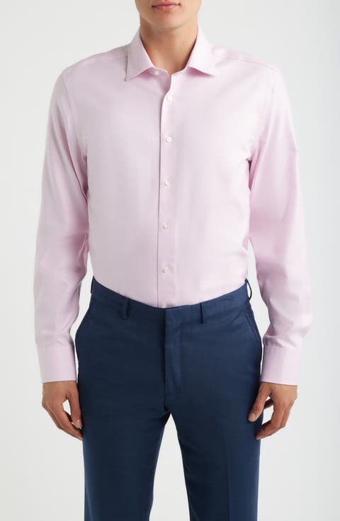 Royal Twill Slim Fit Solid Non-Iron Cotton Dress Shirt