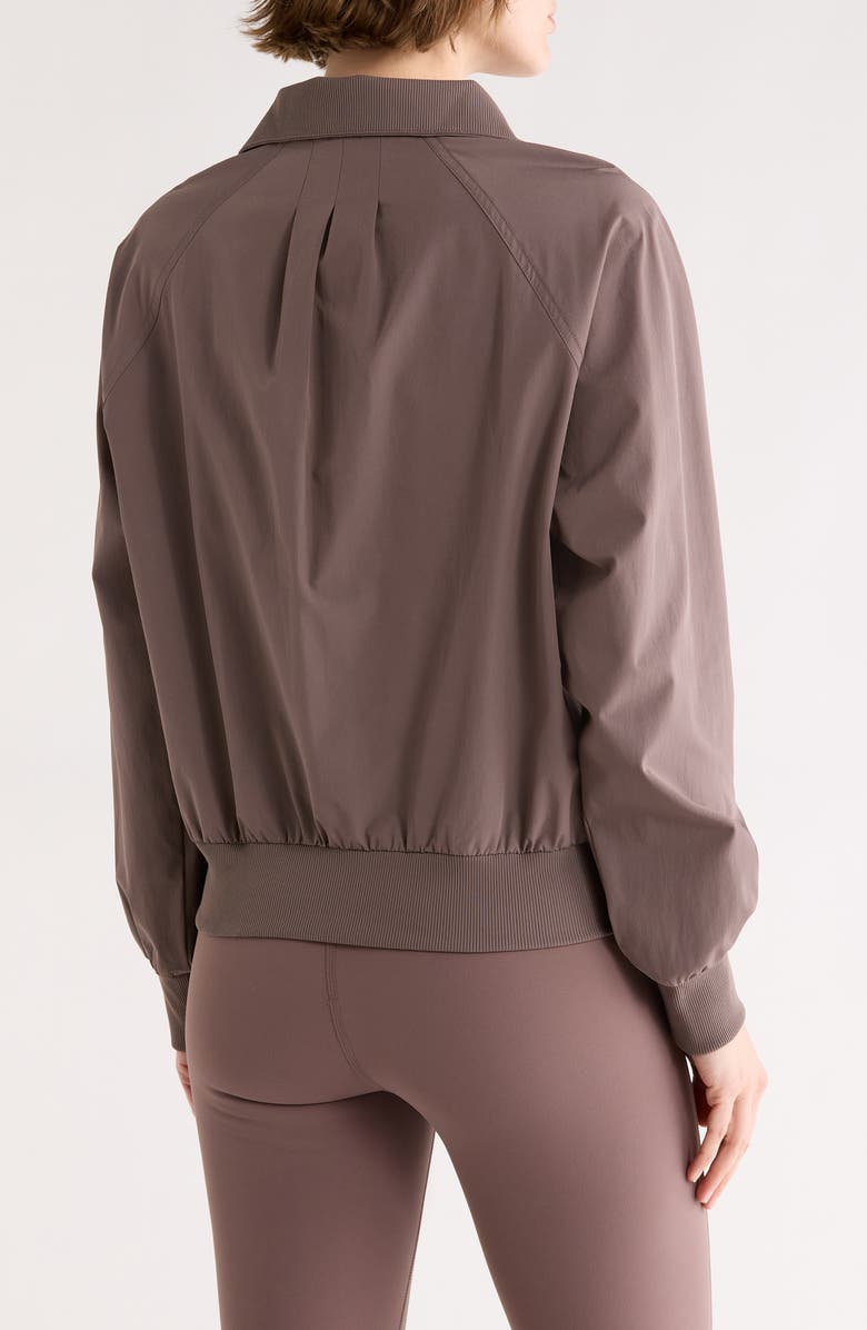 Z by Zella Perfect Day Half Zip Pullover, Alternate, color, Grey Plum