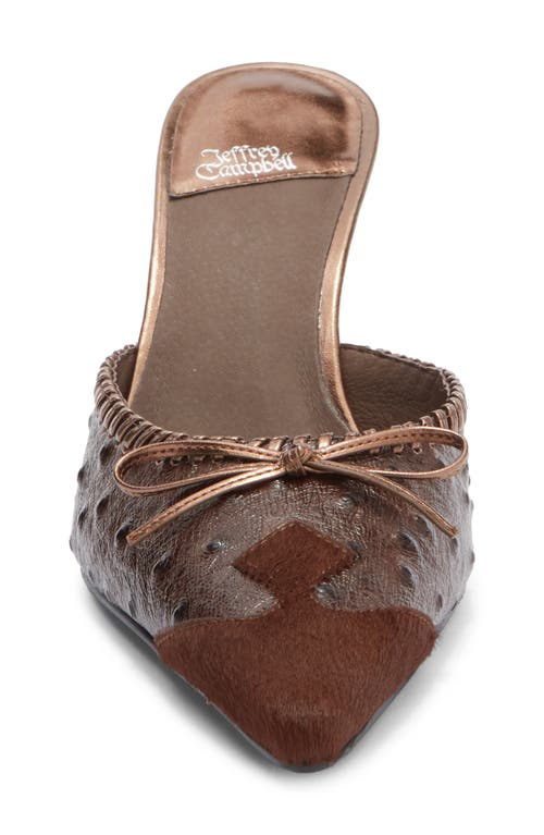 Jeffrey Campbell Clara Pointed Toe Pump In Brown