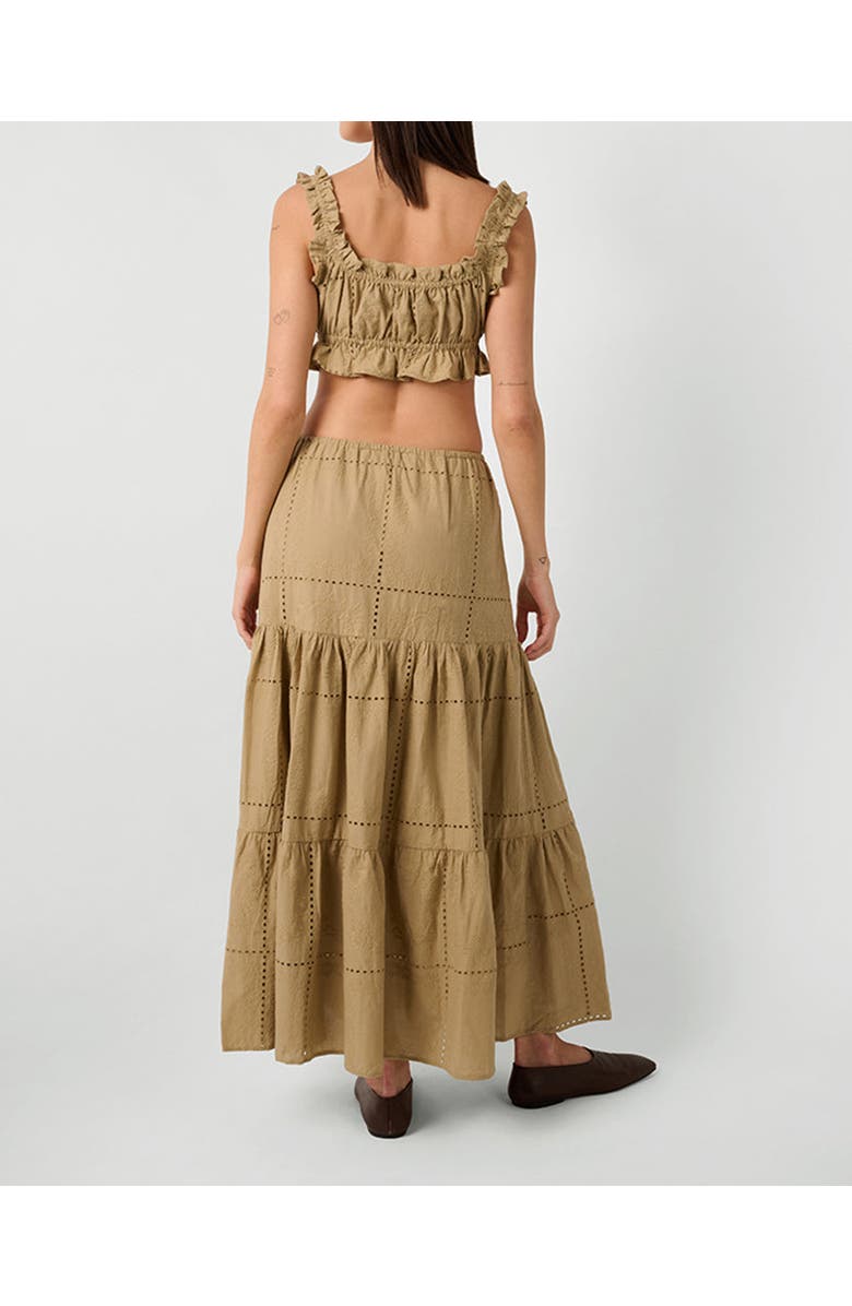 WeWoreWhat Midi Pull On Skirt, Alternate, color, Oat Multi
