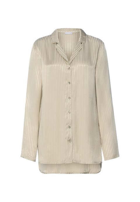 Sleep And Lounge Jacquard Stripe Shirt