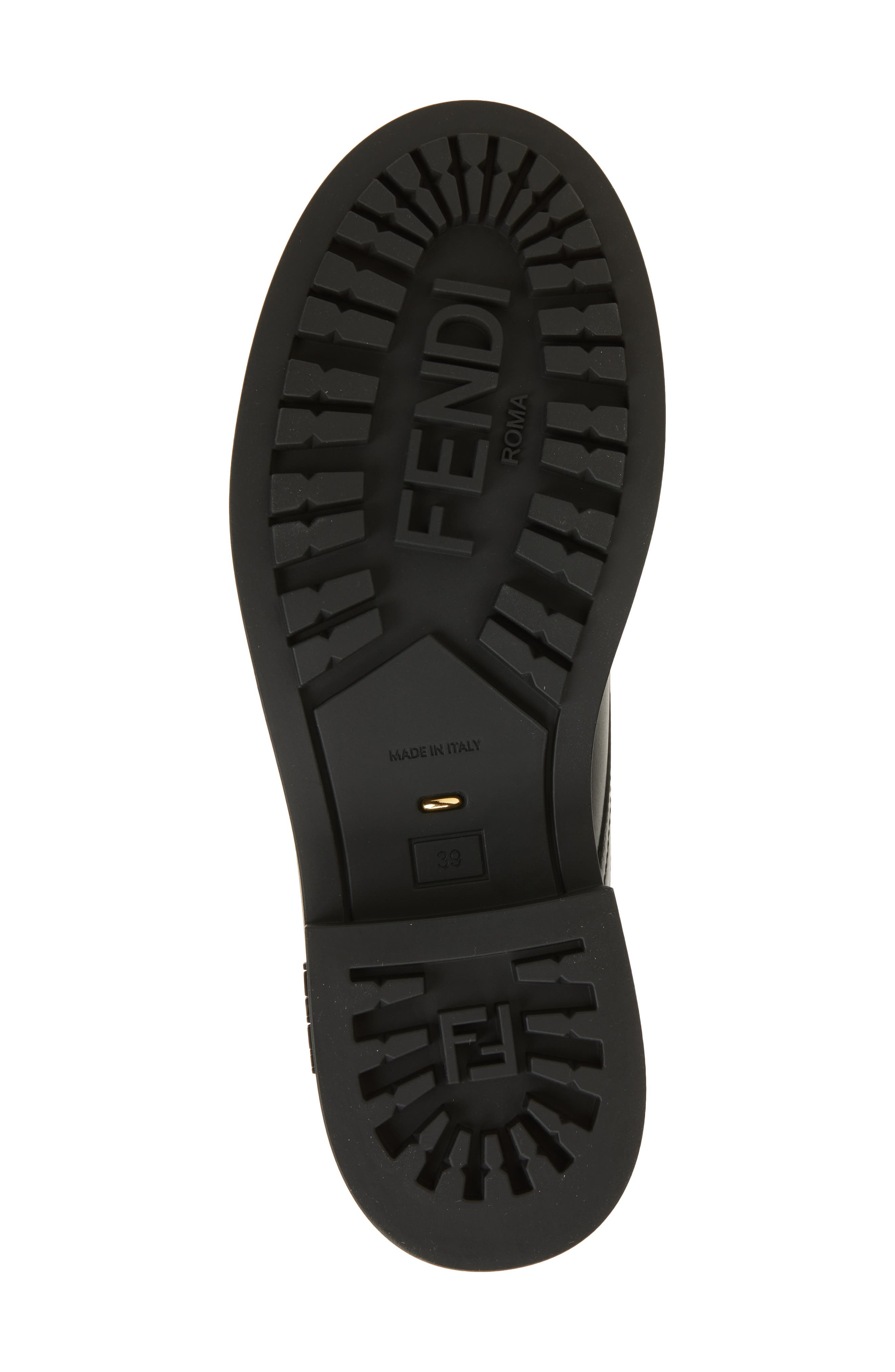 Fendi Filo Lace-Up Boot, Alternate, color, Black