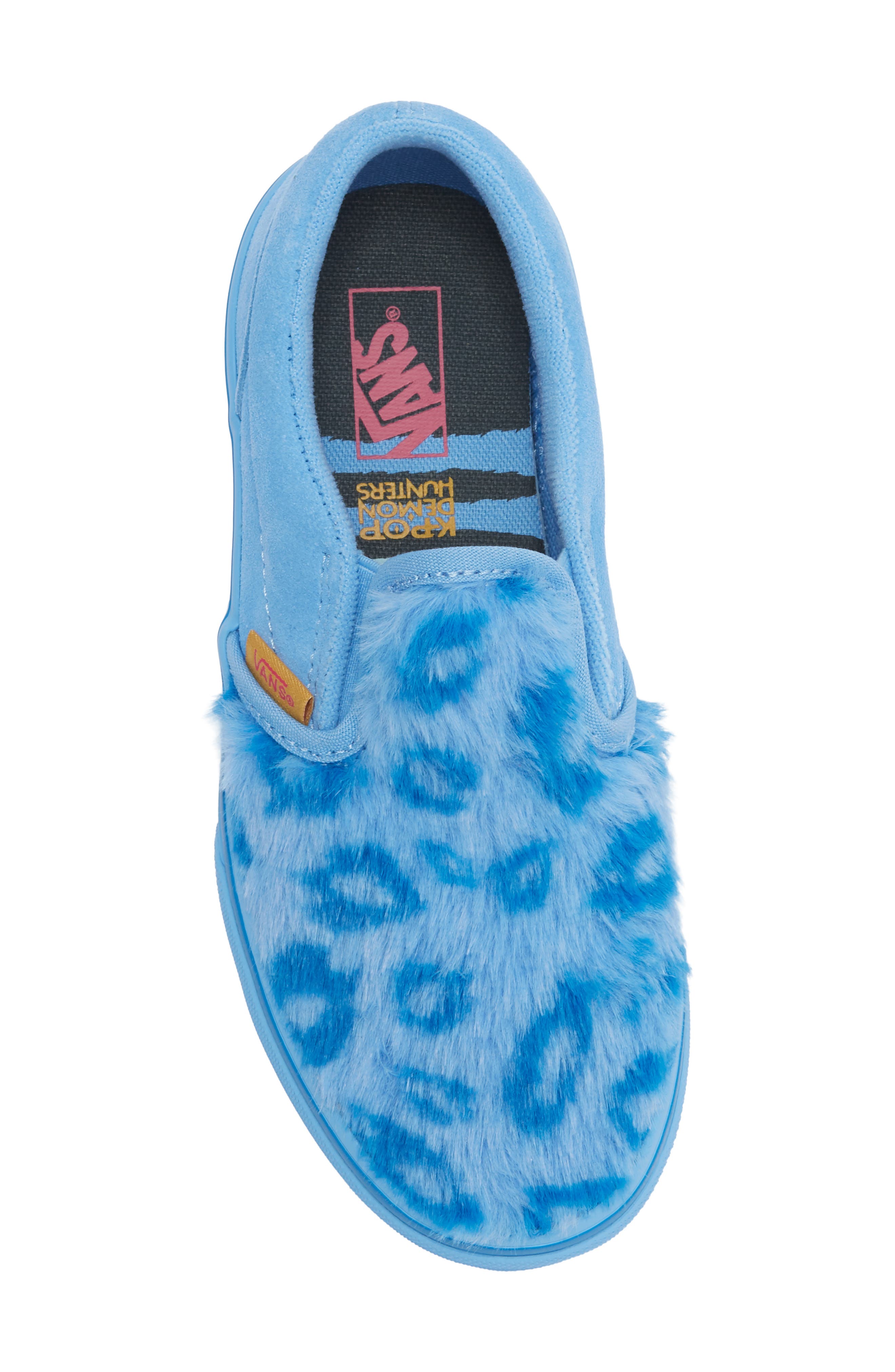Kids' K Pop Demon Hunters Derpy Slip On Sneaker, Alternate, color, BLUE