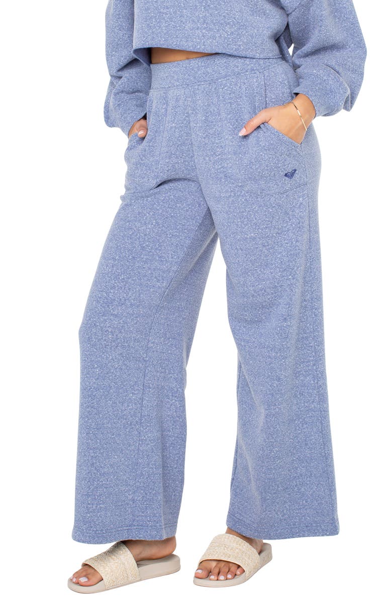 Roxy What a Dream Wide Leg Sweatpants, Alternate, color, Coastal Fj