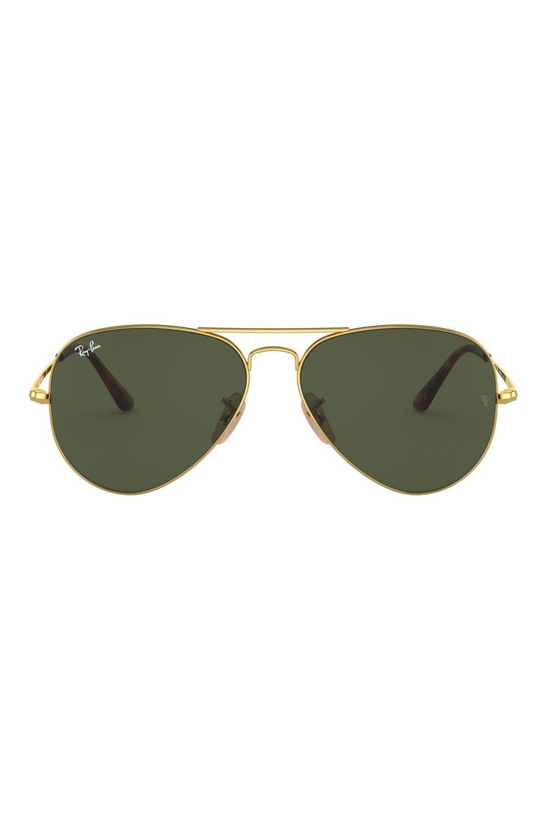 Blue Light Blocking 62mm Oversize Aviator Everglasses, Main, color, GREEN