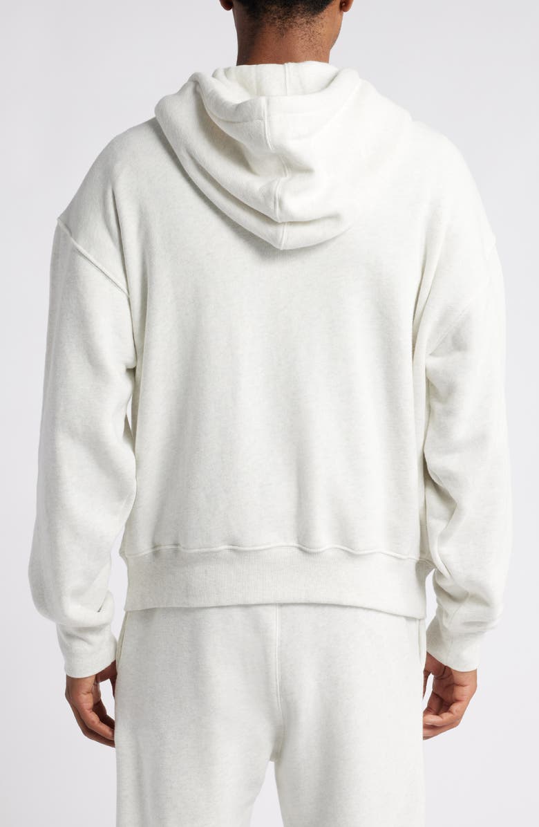 Elwood Core Oversize Terry Full Zip Hoodie, Alternate, color, Vintage Snow Heather