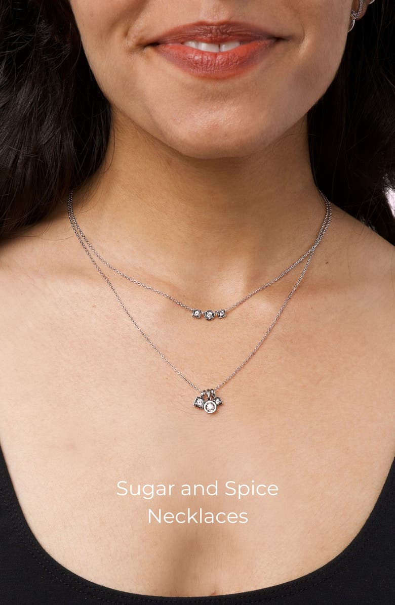 Seed2Stone Sugar+Spice Cluster Necklace, Alternate, color, Silver