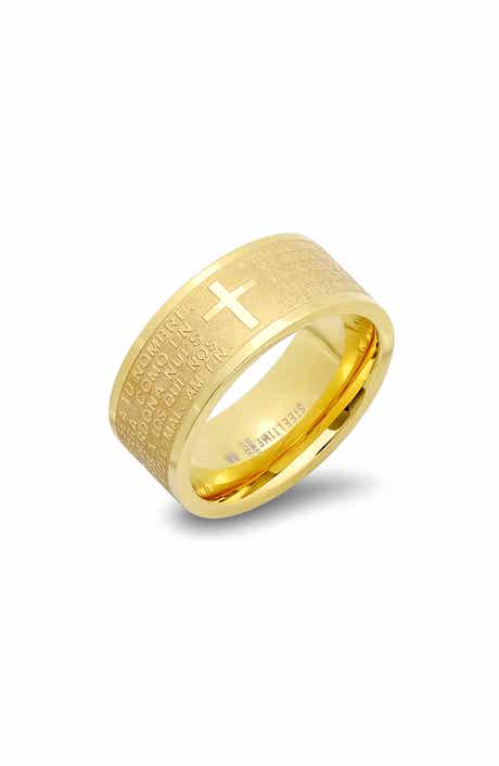 Lord's Prayer Wide Band Ring - Spanish