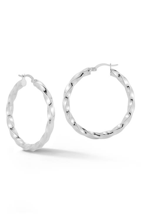 Twist Hoop Earrings