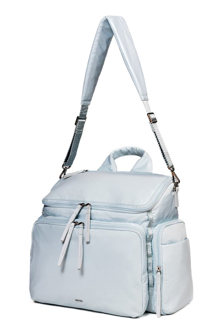 Large Baby Bag Diaper Bag, Alternate, color, BABY BLUE - LIGHT PASTEL BLUE