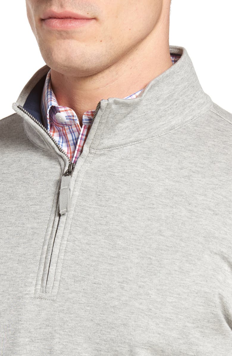 NORDSTROM MEN'S SHOP Pima Cotton Quarter Zip Pullover, Alternate, color,