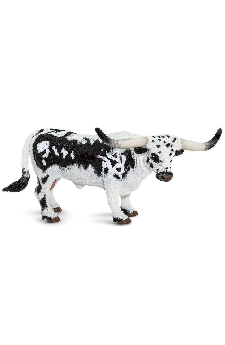 Safari Ltd. Texas Longhorn Bull Kids Toy Figure, Main, color, NO COLOR