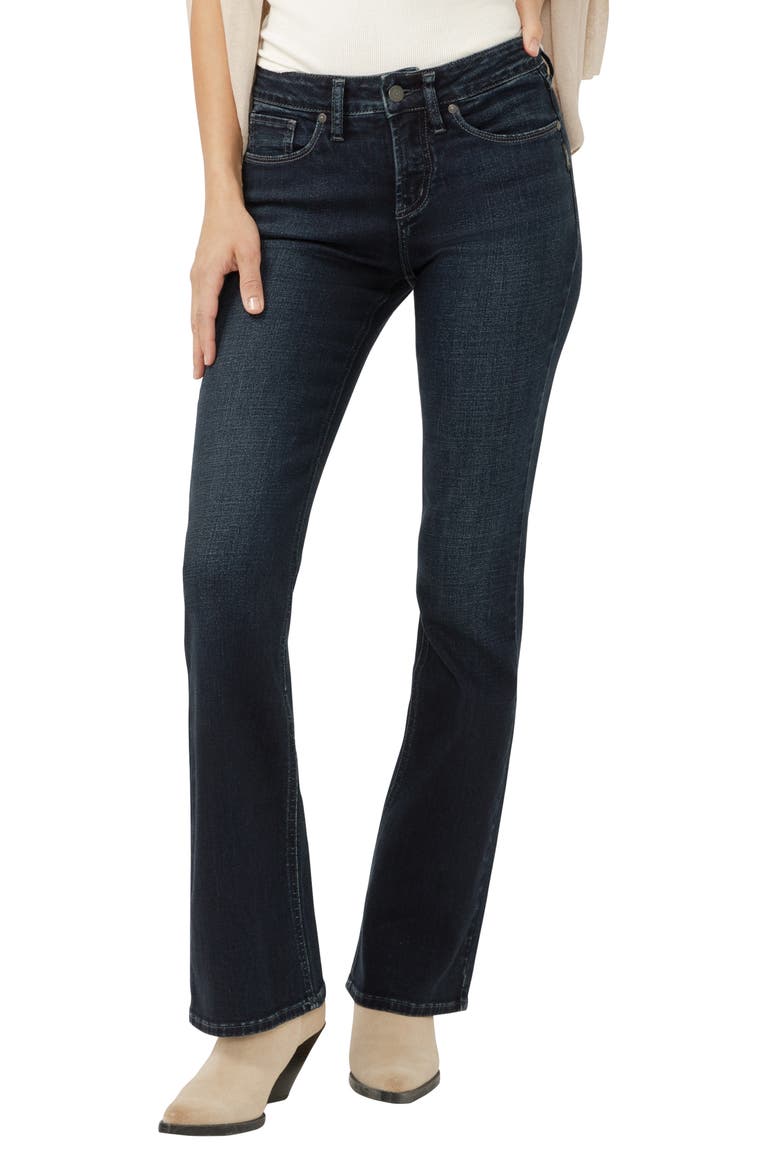 Suki Curvy Mid Rise Bootcut Jeans, Main, color, AMORA