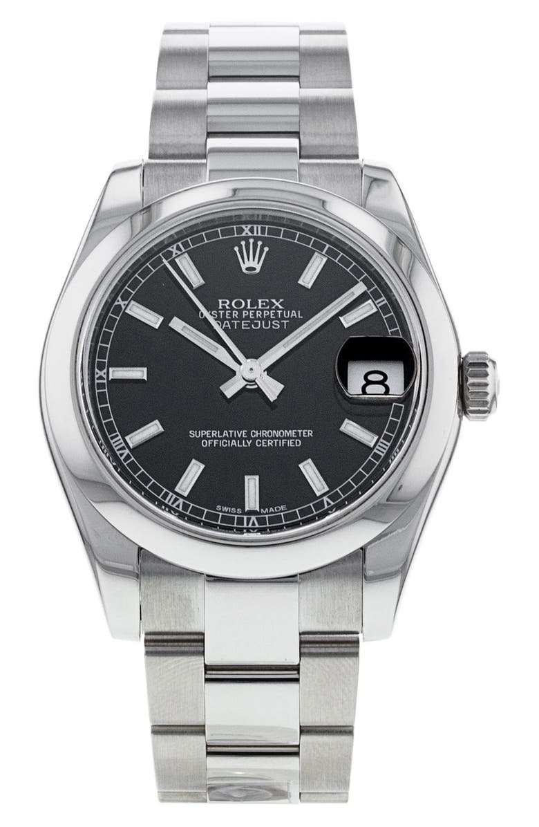 Watchfinder & Co. Rolex Preowned 2006 Oyster Perpetual Datejust Lady Bracelet Watch, 31mm, Main, color,