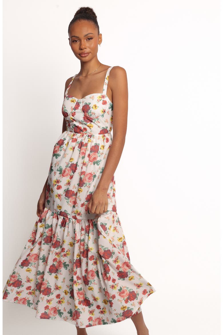 Donatella Floral Fit & Flare Maxi Dress, Alternate, color, FLORAL