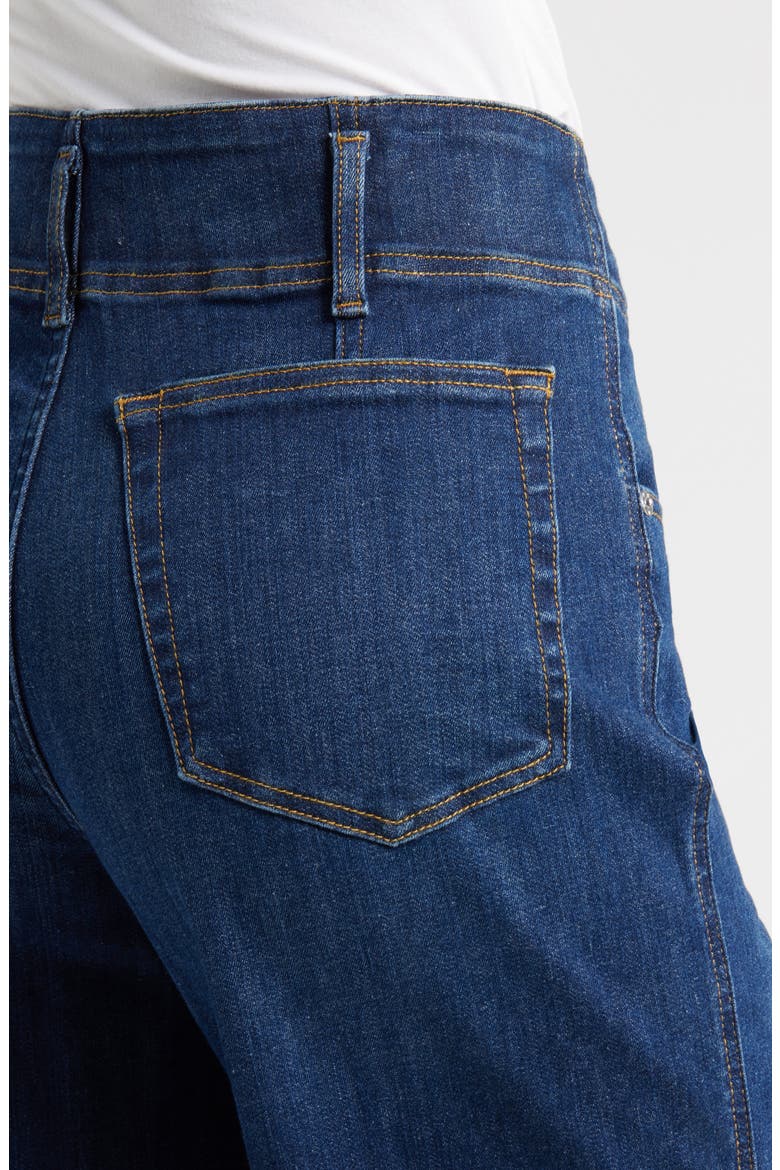The Seamed High Waist Wide Leg Trouser Jeans, Alternate, color, HAUNTED