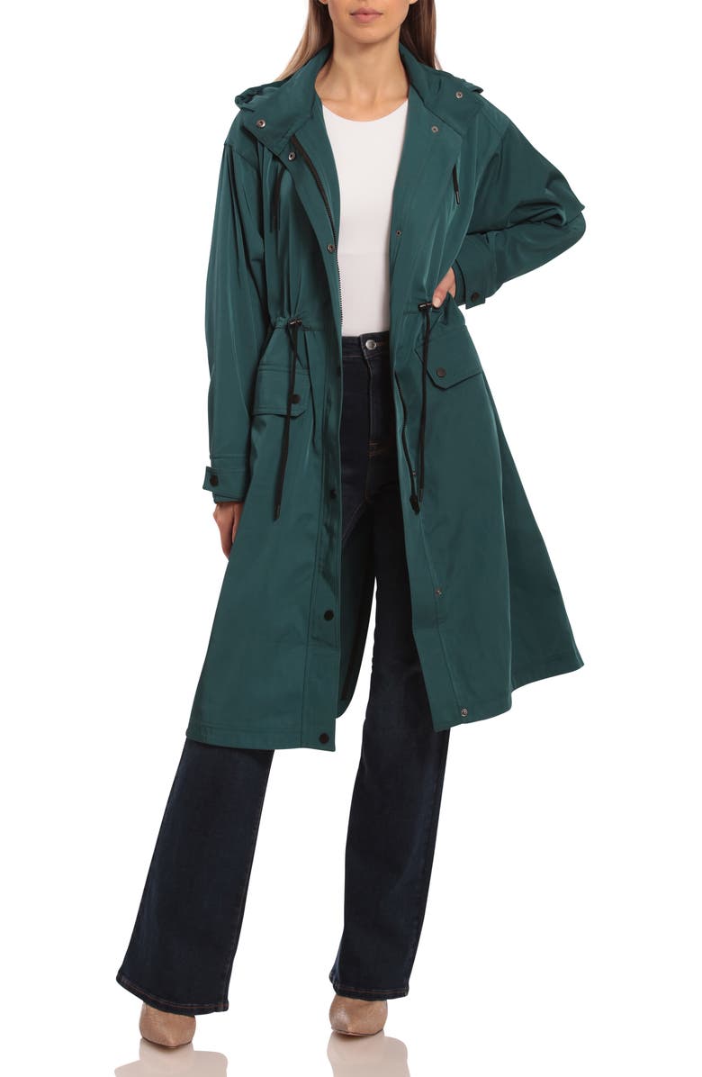 Avec Les Filles A-Line OS Rain Parka, Main, color, 