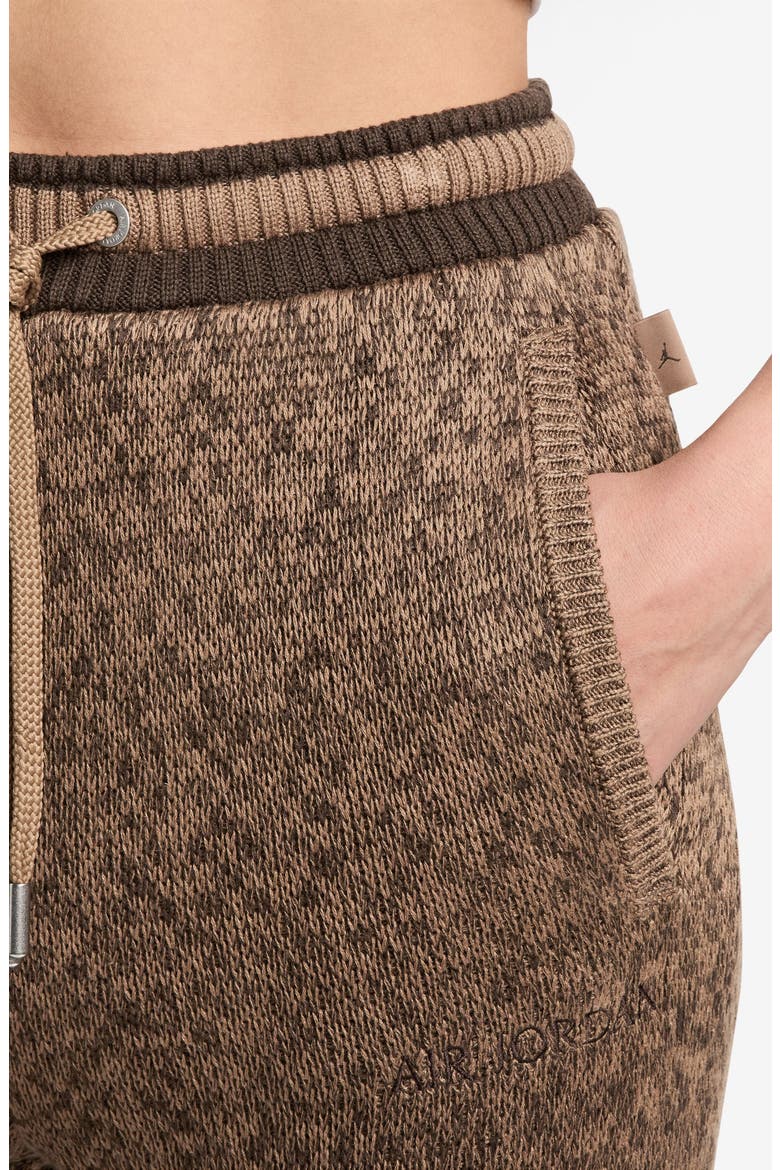 Air Jordan Sweater Knit Pants, Alternate, color, ARCHAEO BROWN