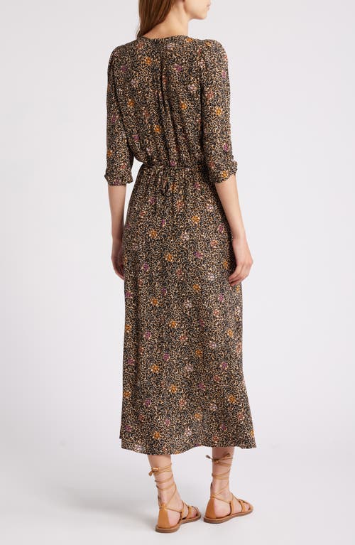 SESSUN SESSÙN NYLIA PRINT RUCHED MAXI DRESS 