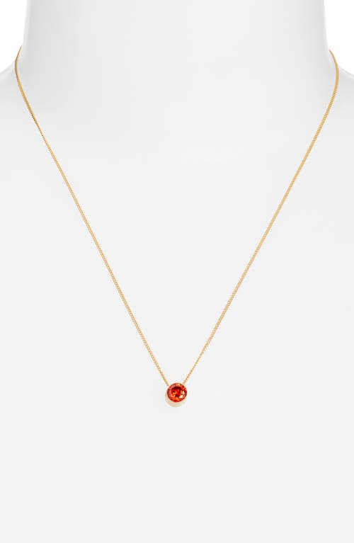 Set & Stones Birthstone Pendant Necklace In Gold