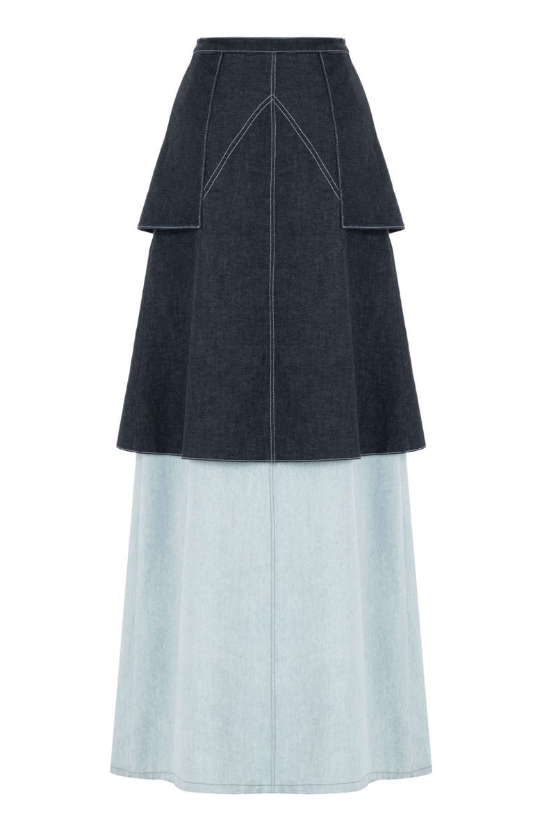 Jendue Monte Skirt, Alternate, color, Blue