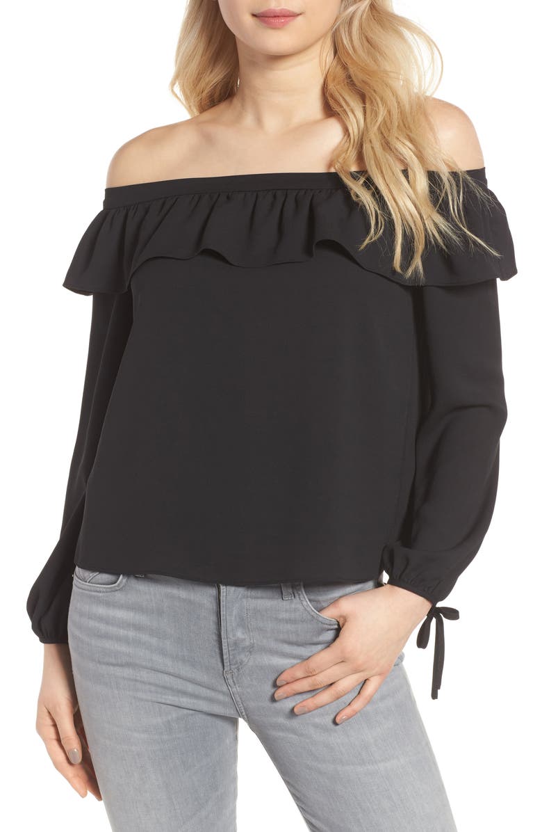 cooper & ella Leticia Off the Shoulder Blouse, Main, color,
