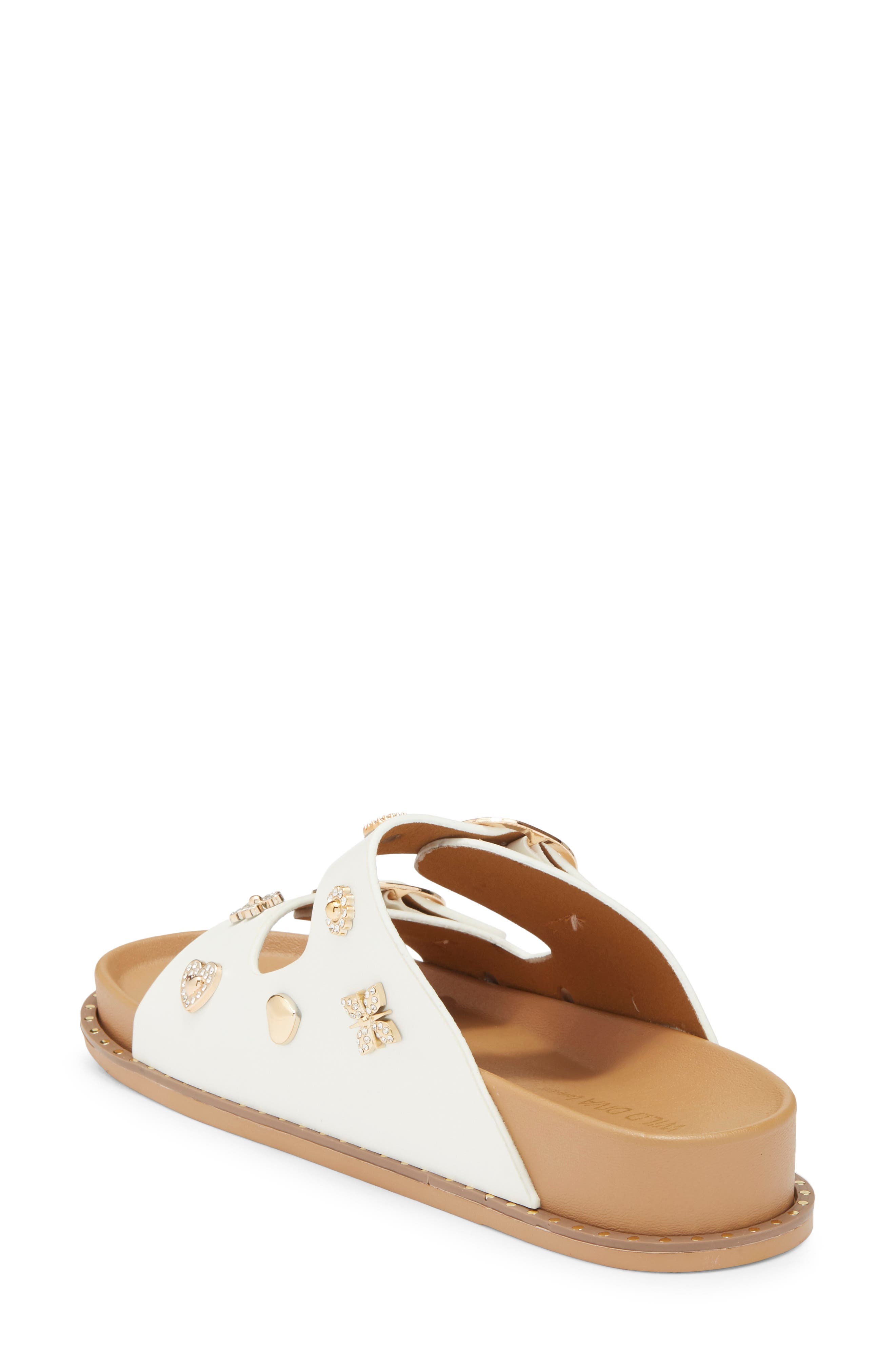 Vdara Slide Sandal, Alternate, color, WHITE