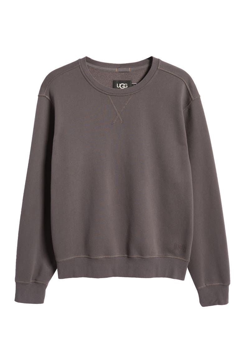 Topher Crewneck Sweatshirt, Alternate, color, COAL