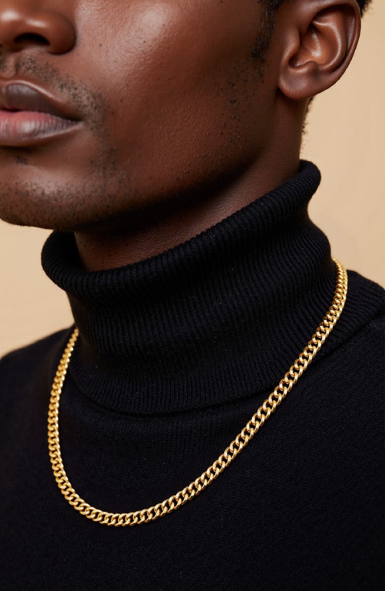 Mr. Ettika Men's Curb Chain Necklace, Alternate, color, Brass