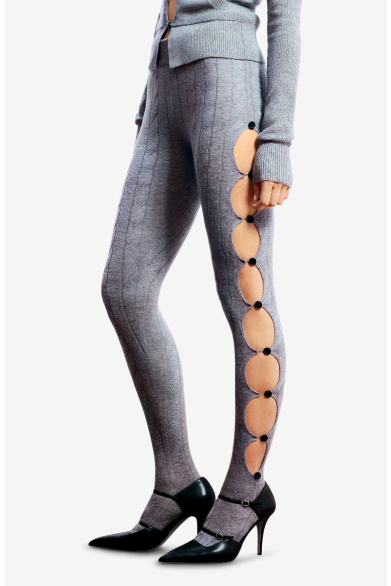 Side Cutout Leggings, Main, color, LIGHT GRAY